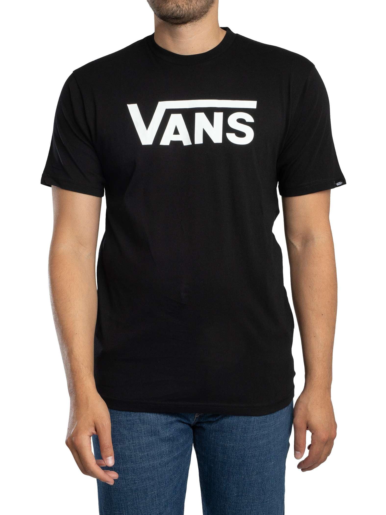 Vans Men's Classic Tee, Black/White, XL