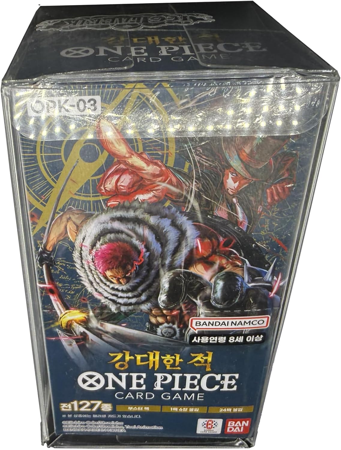 One Piece Original Korean Sealed Booster Box OP TCG (OP01 Booster Box Romance Dawn Booster Box Display Factory Sealed for OP01 One Piece TCG Korean (24 Packs))