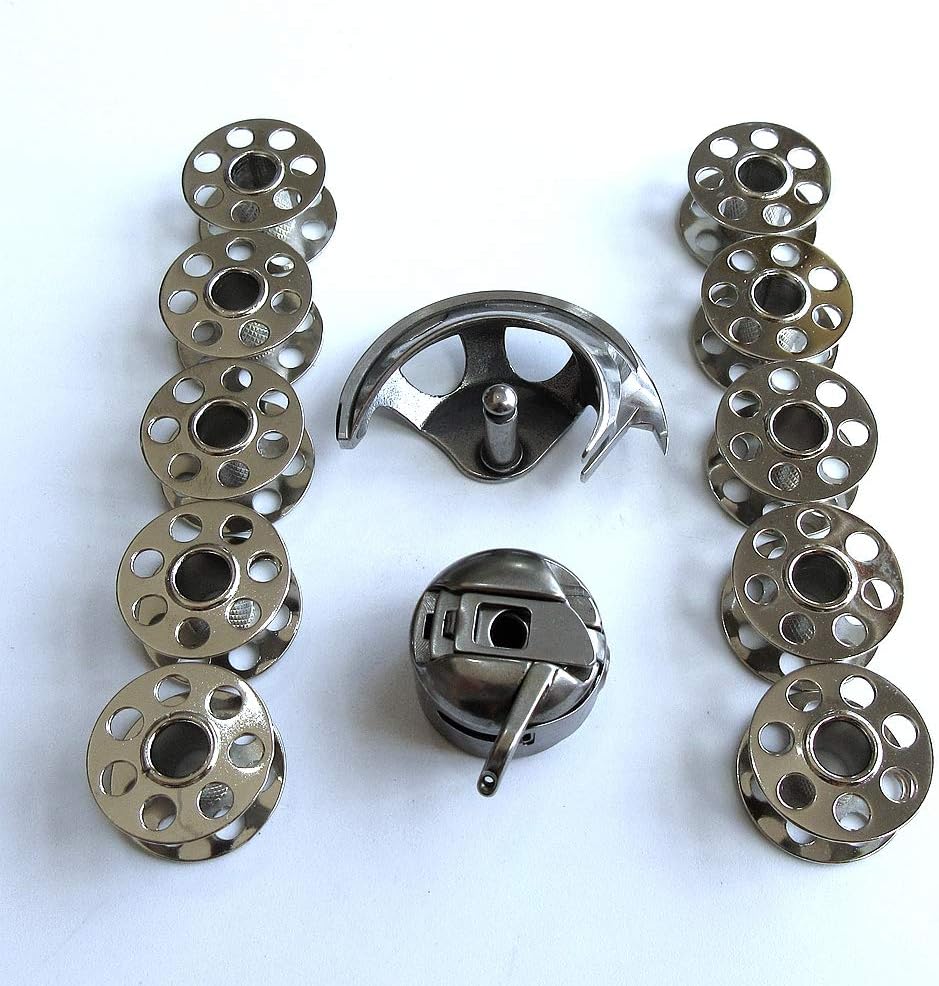 Shuttle Hook+Bobbin Case+10 Bobbin for Bernina 1004 1260 700 730 803 830 930 ++