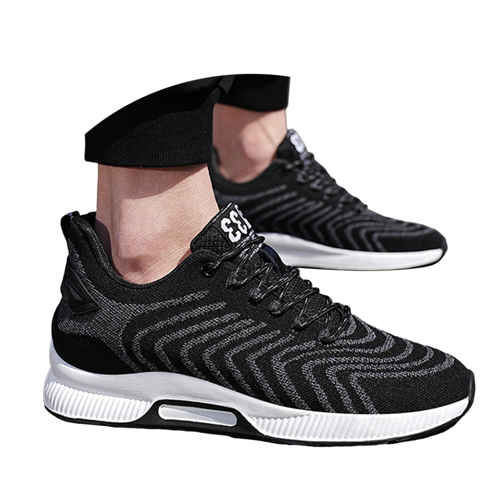 Zapatos de hombre aumento 10 cm ligeros transpirables para negocios y