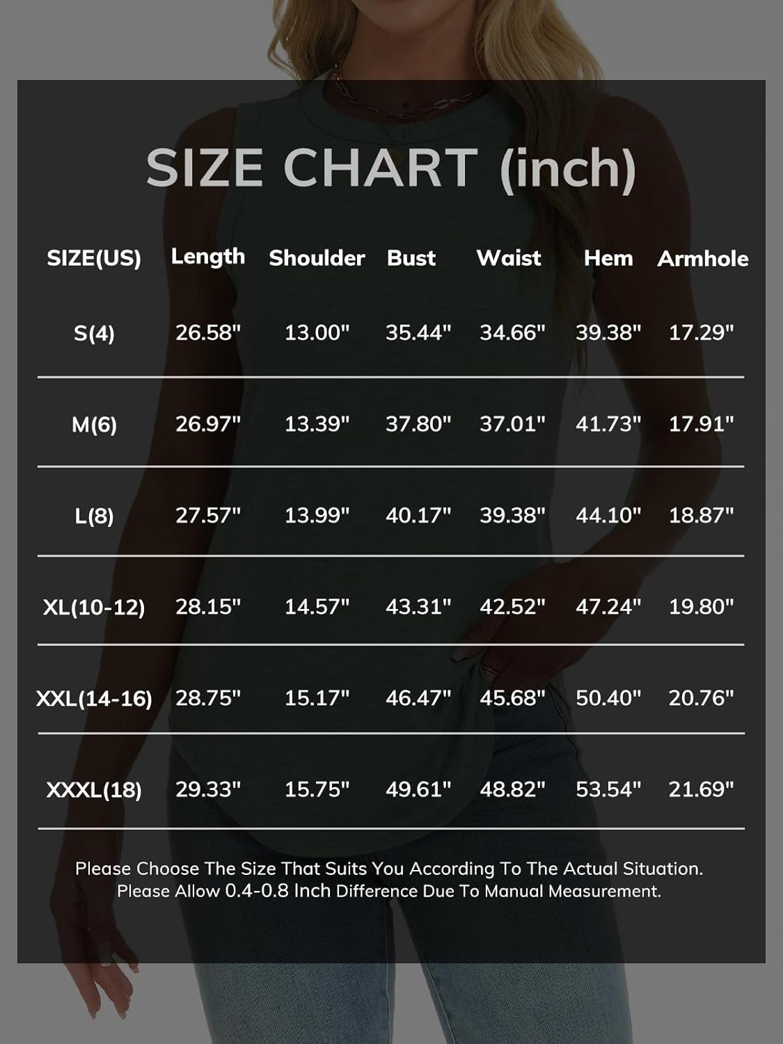 ATHMILE Womens Tank Tops Summer Spring Sleeveless Casual Cute Basic Trendy Loose Flowy Beach Shirt Vacation Outfits 2026 - Image 8