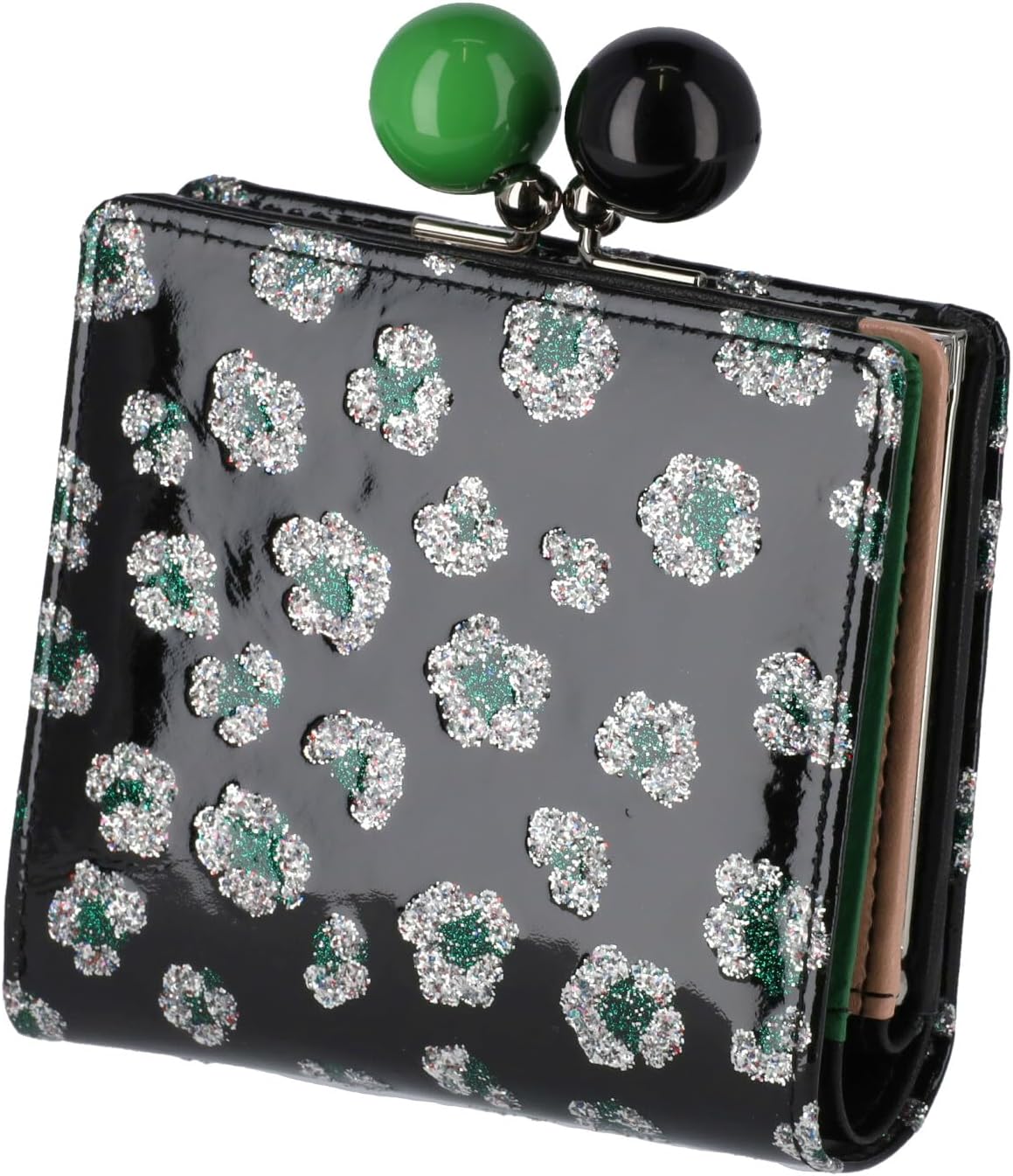 希少廃盤】Vivienne Westwood 二つ折り財布 がま口 ブラック革