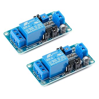2Pcs DC 5V Delay Relay Module Delay Relay Switch with Timer Adjustable Potentiometer 5V 0.1S Delay Circuit Board Disconnection Connection Function for Smart Home