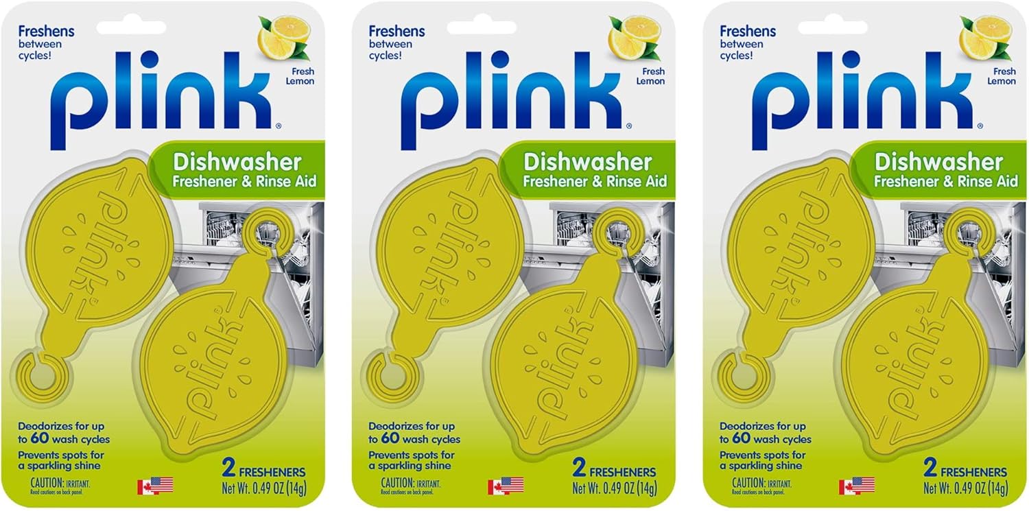 Plink PRA12T Dishwasher Rinse Aid, 6 Fresheners, 2 Count (Pack of 3) Plink PRA12T Dishwasher Rinse Aid, 6 Fresheners, 2 Count (Pack of 3)