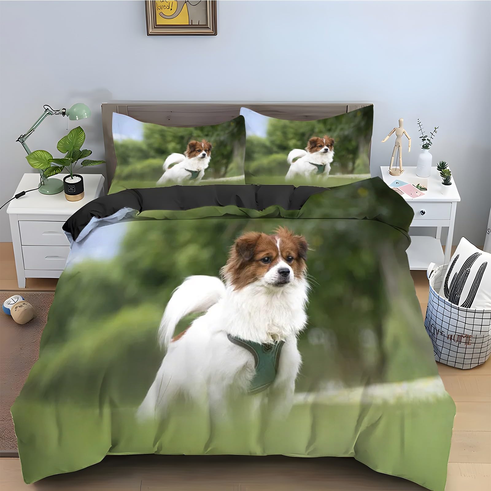 Housse de couette 160x200 fermeture éclair pour enfiler votre lit sans effort