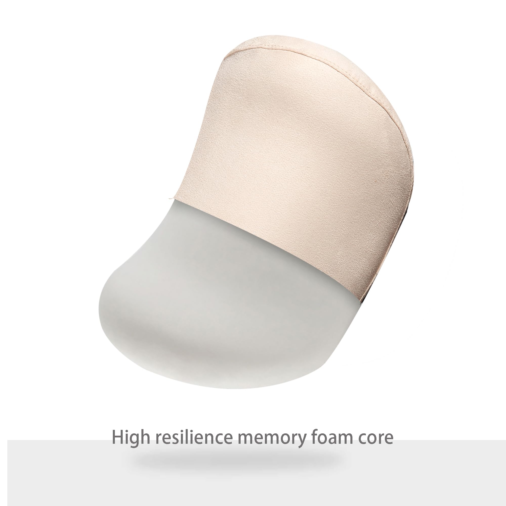 Auto Nackenkissen Ergonomisches Memory Foam Nackenstütze Auto Kissen für Kopfstütze, Weiches Auto Nackenkissen Kopfstütze für Komfort und Entlastung beim Fahren (1, Beige)
