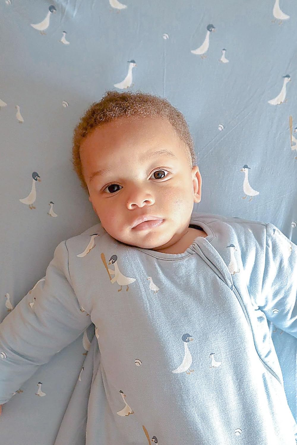 GUNAMUNA Long-Sleeve Sleep Sack for Babies, Wearable Sleep Bags, Soft Rayon, 1.0 TOG, Essentials for Newborns