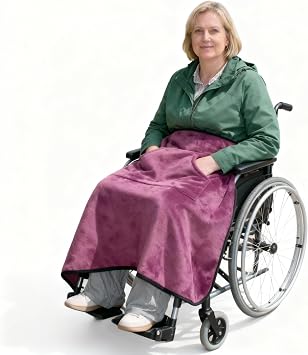 Small Lap Blanket,Soft Cozy Blanket for Knees,Wrap Shawl for Back and Shoulders,Wheelchair Outdoor Blanket43 * 28inches Purple