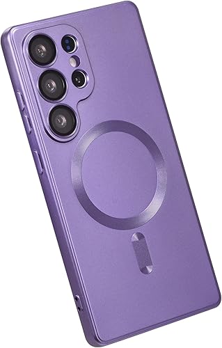 Miniatura 9 de Funda magnética para Samsung Galaxy S22, silicona suave, funda para teléfono Samsung Galaxy S22 con protección de cámara, funda antiarañazos para