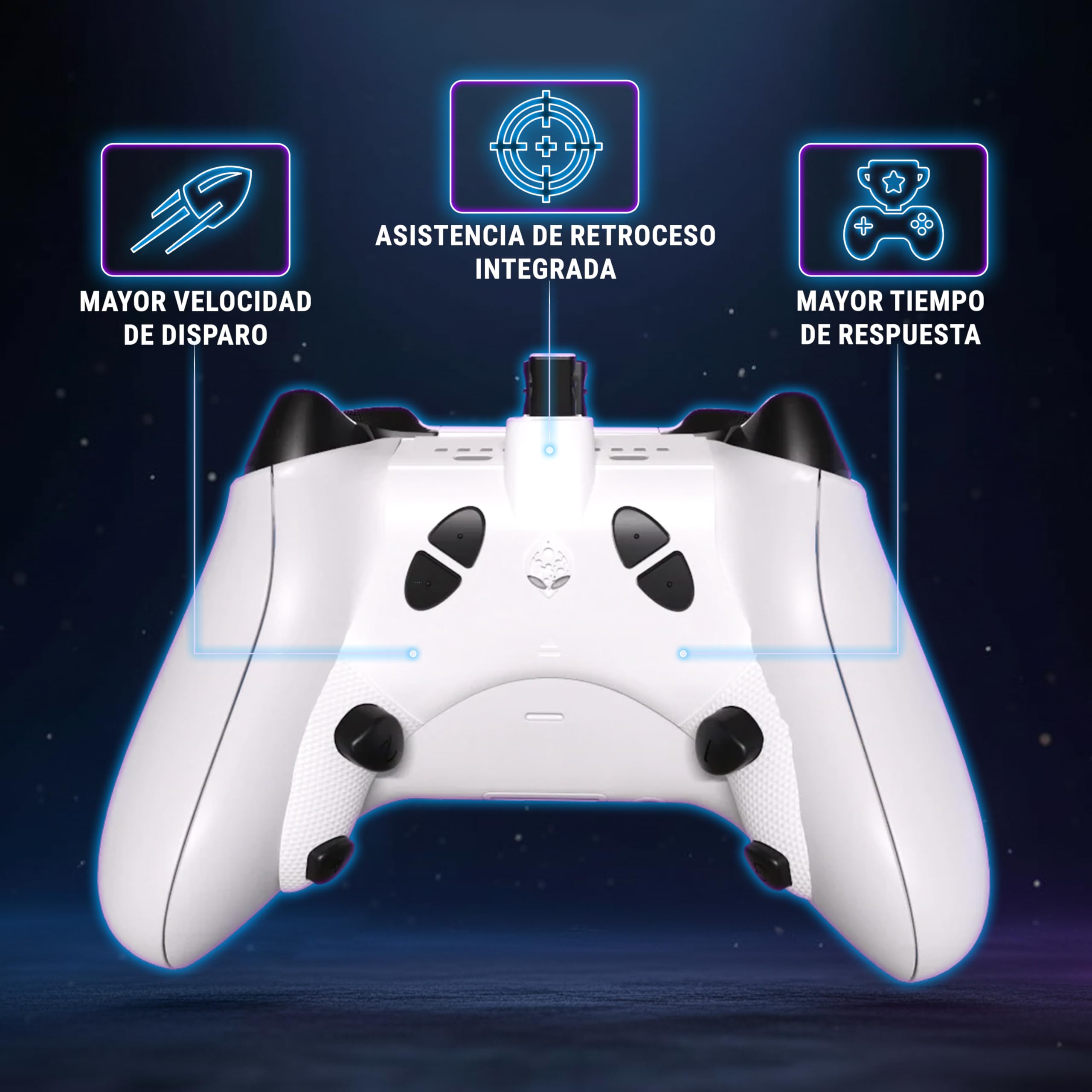 Collective Minds Strike Pack ‘Eliminator’ para Xbox | MOD Pack con cable con 4 botones traseros reasignables |MODs FPS integrados |Accesorio Plug-and-Play para controladores Xbox Series X|S y Xbox One