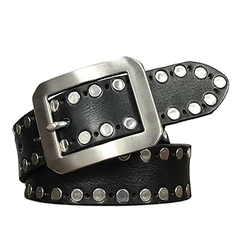 Amazon.com: RGWYGCG Mens Leather Rivet Belt, Studded Vintage