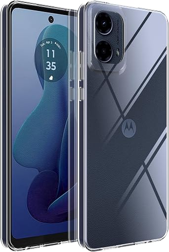 Crystal Clear Moto G Stylus 5g 2024 Case.Soft Slim Fit Transparent Plastic TPU Protective Silicone Cover Phone Cases for Moto G Stylus 2024 [Slim Thin & Comfort Grip] [Shockproof]