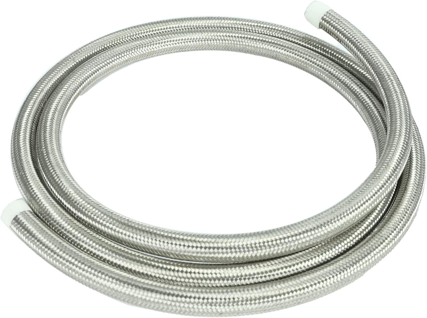 Aikosin 5 Feet Silver AN6 6AN Nylon & Stainless Steel