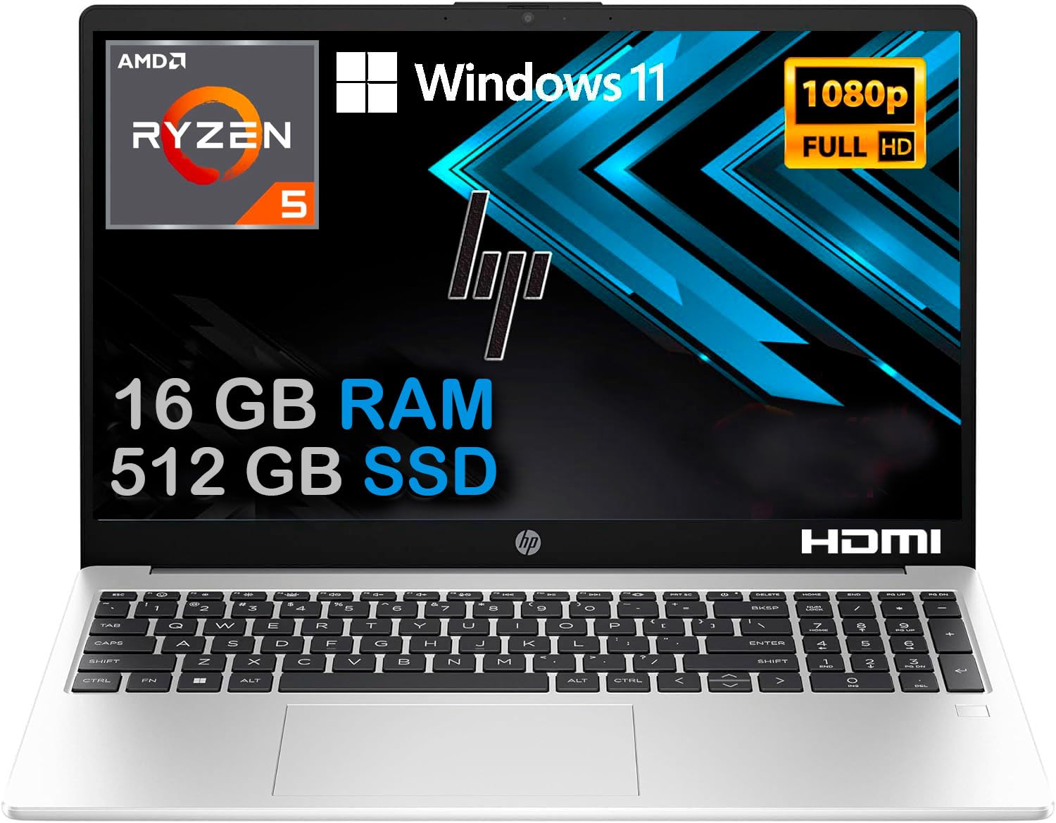 HP Probook 455 G10 Notebook portatile Silver, RAM 16GB, SSD 512GB