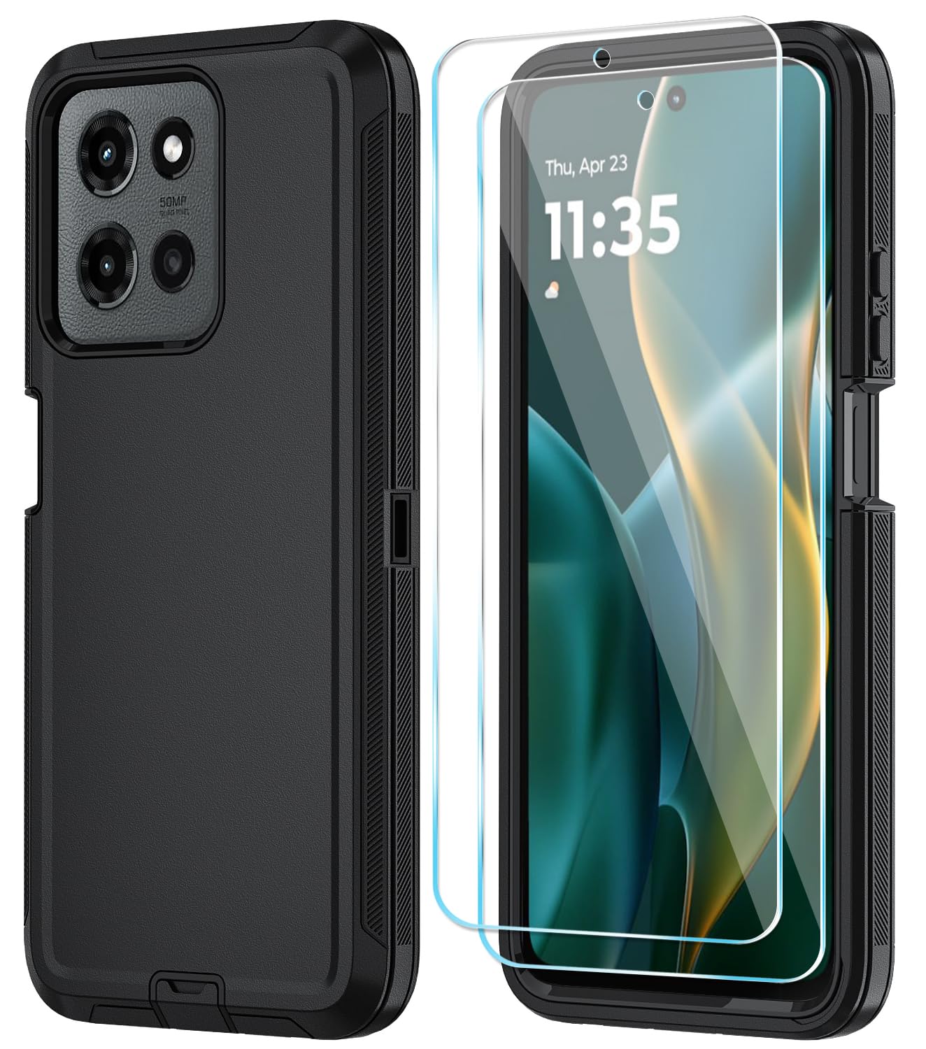 Moto G Power 2025 Case And Screen Protector Bundle | GPOWER25SCRGGBBUN1 - View #9