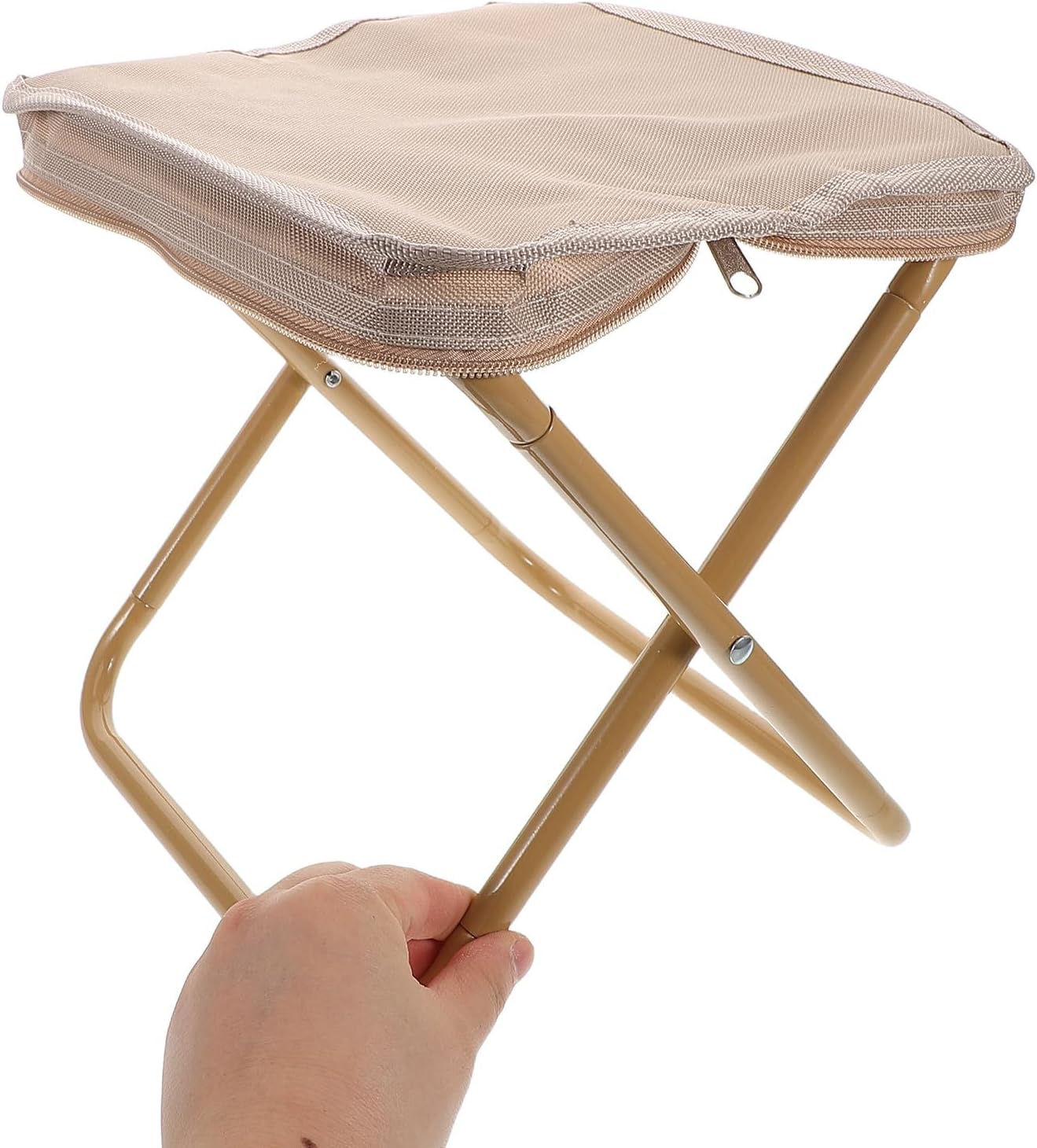 Toddmomy Lightweight Folding Portable Camping Stool Chair and Oxford Cloth Seat with Steel Pipe Frame Easy to Use and Store, for Fishing, Rv Travel, Picnics, and Outdoor Adventures