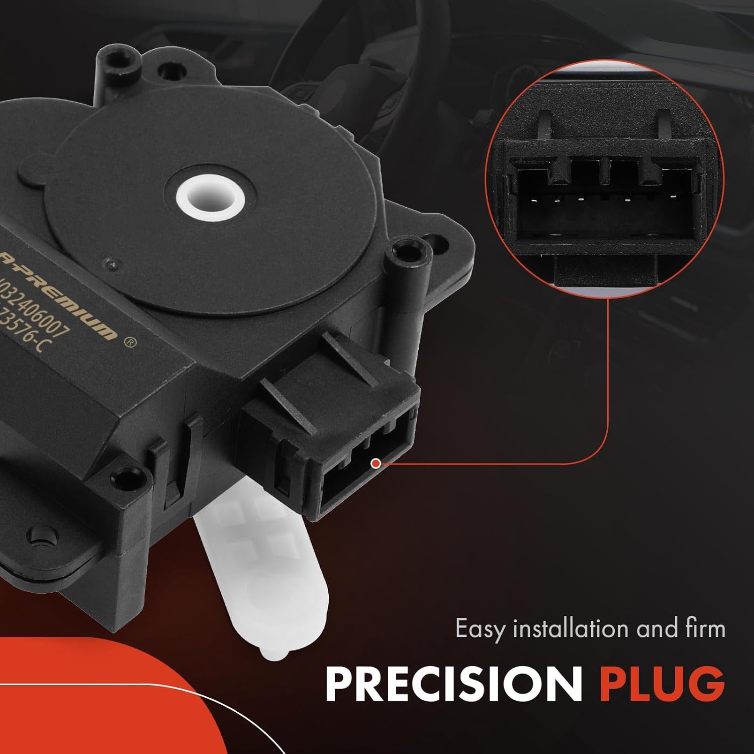 A-Premium HVAC Heater Blend Door Actuator Compatible with Honda Accord 2005-2007 & Acura TSX 2004-2008, Right, Blend