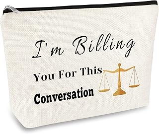 Lawyer Gifts for Women Makeup Bag Lawyer Appreciation Gift Thank You Gift for Lawyer Paralegal Attorney Judge Legal Assistant Law Student Graduation Birthday Gifts Cosmetic Bag Travel Makeup Pouch