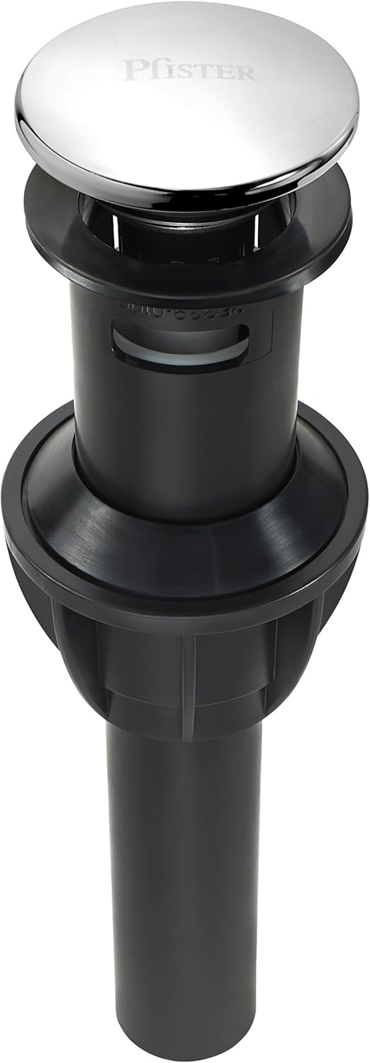 Pfister 972053A Push and Seal Drain, Polished Chrome Bathroom Sink Drains