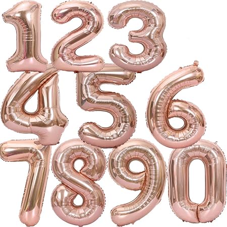 Amazon Stshell 誕生日 飾り 風船 セット 数字バルーン バースデー パーティー 誕生日 飾り付け ローズゴールド おもちゃ おもちゃ