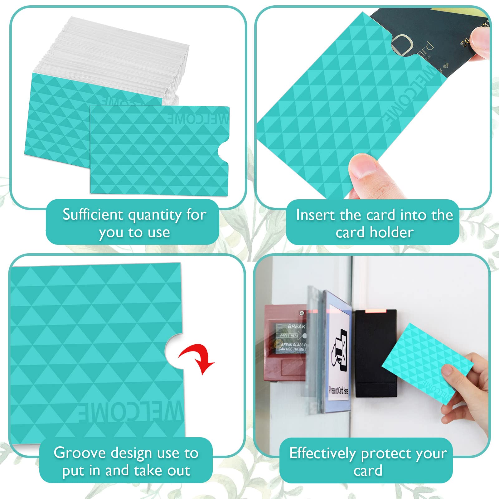 Qeeenar 2000 buste per chiavi dell'hotel, porta carte di credito, porta carte di credito, biglietti regalo, pacchetti per chiavi dell'hotel, buste per biglietti da visita per ufficio, 6,1 x 8,9 cm