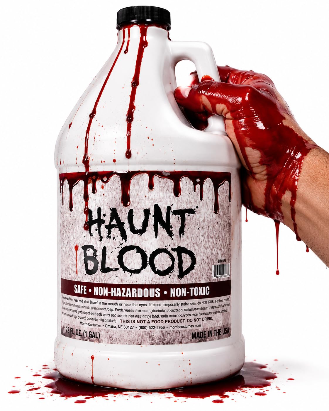 Fun World Bulk Gallon Fake Blood - Realistic Hollywood SFX Makeup Liquid
