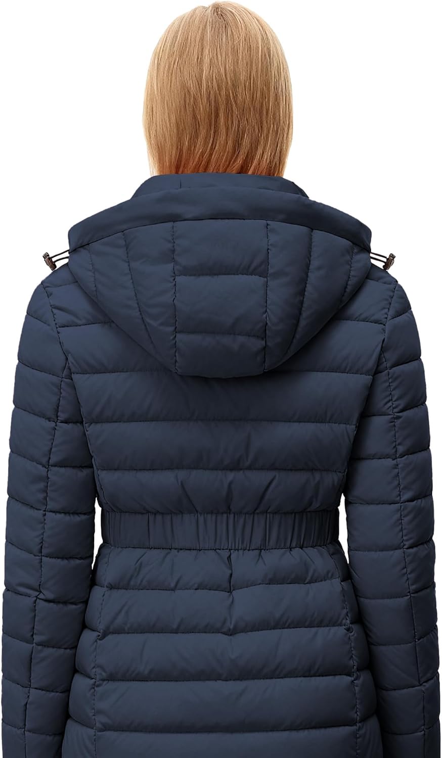 Women's Lightweight Quilted Down Coat | Windproof, Waterproof, Detachable Hood, Warm for Winter Travel - Image 4
