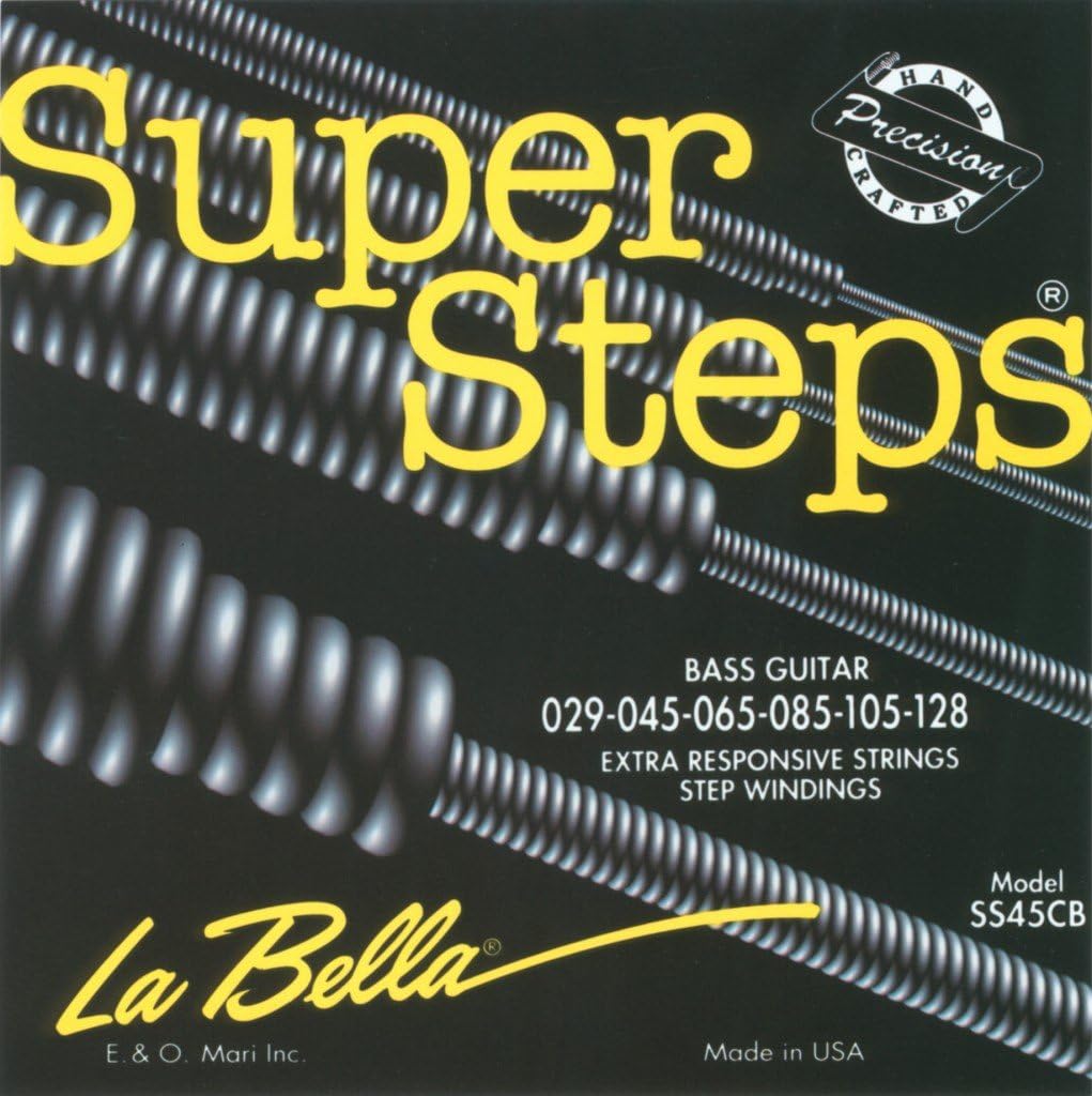 LaBella SS45CB Super Steps 6String Bass Strings, Medium