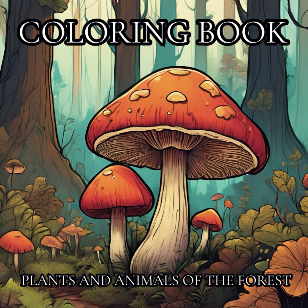 Woodland Wonders: A Nature-Themed Coloring Book for Stress Relief and Relaxation: Unwind and Relax with the Beauty of Nature