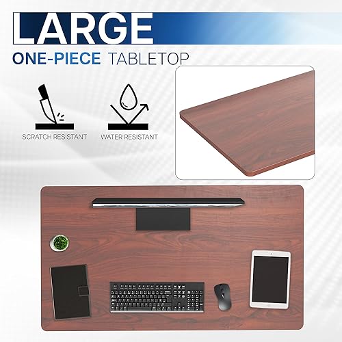 Vista 32 de VIVO DESK-TOP60G - Mesa universal de una pieza de 60 x 24 pulgadas, color gris oscuro, para marcos de escritorio estándar y sentados a pie, altura