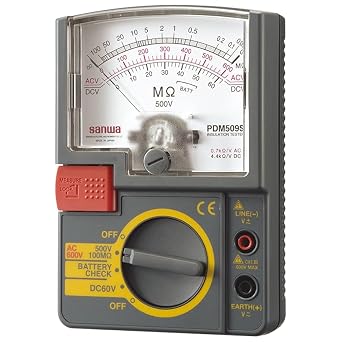 Japan Sanwa PDM509S PDM1529S/PDM5219S Multi Range Insulation Resistance Tester Analog Pointer megohmmeterPDM509S