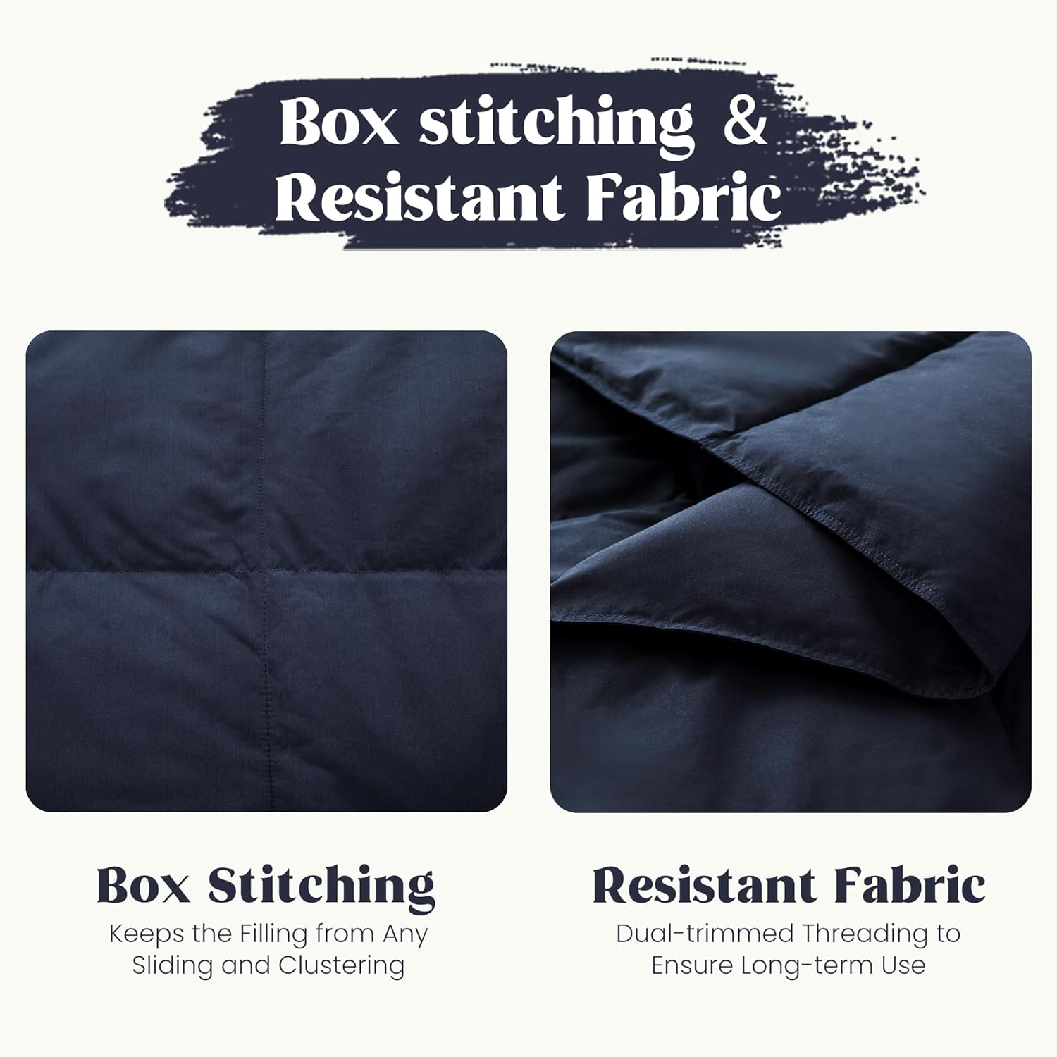 puredown® Soft Feather Down Throw Blanket Lightweight Packable Couch Throw for Indoor and Outdoor Use, Throw 50"X70", Navy - Image 5