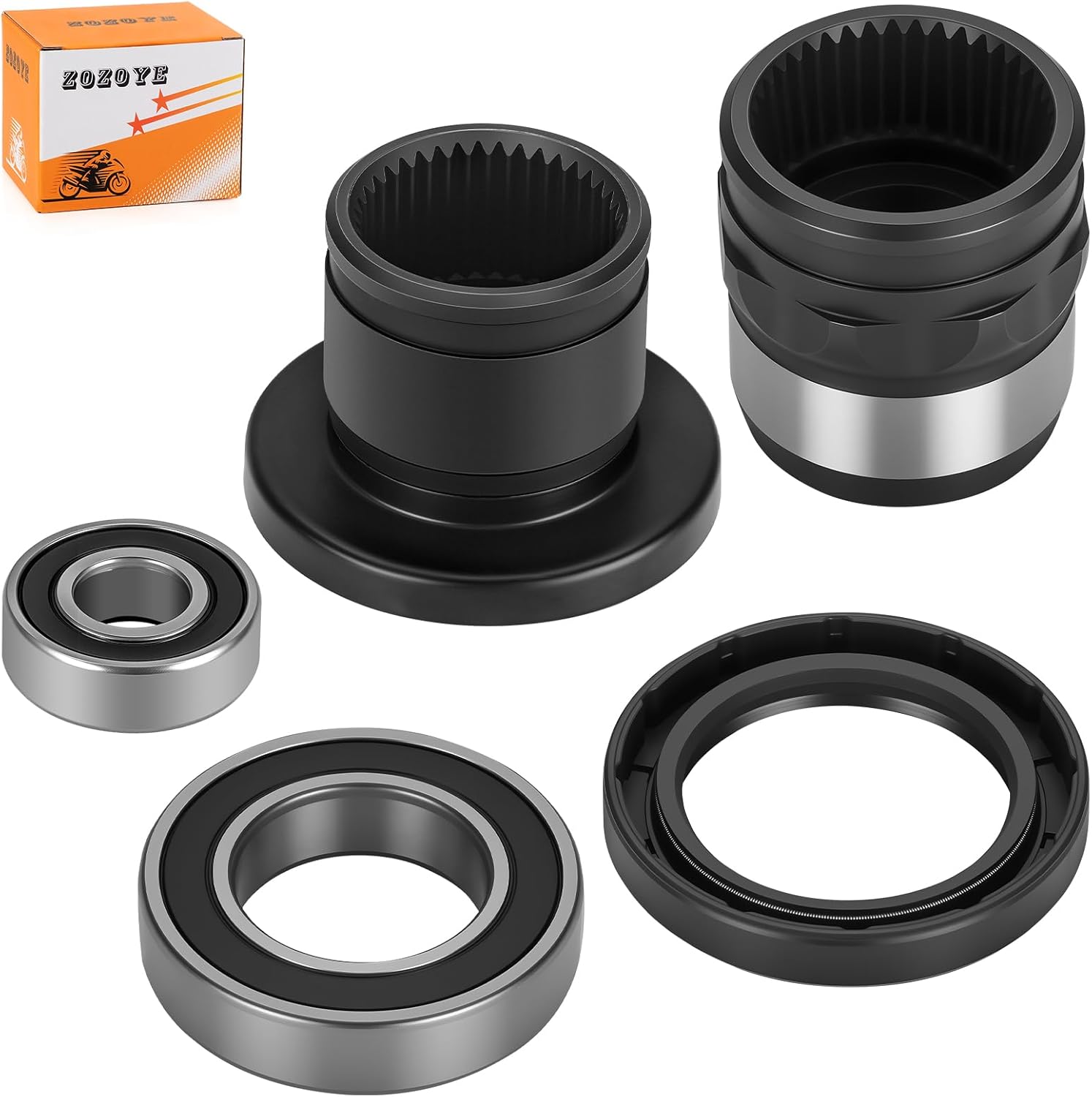 Front Differential Drive Shaft Coupler w/Bearing Seal Kit For Yamaha Grizzly 660 4x4 YFM660F 2003-2008