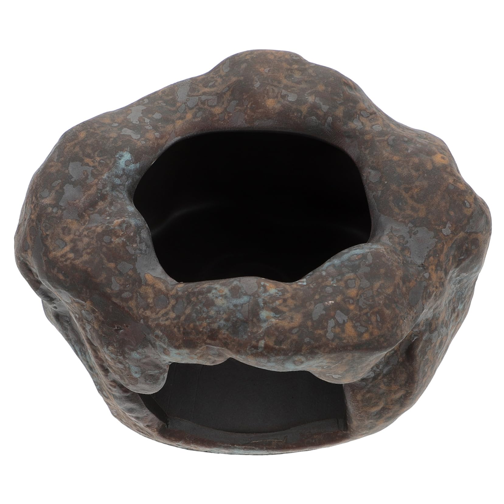 OKUMEYR 1Pc Ceramic Tea Heater Stand Vintage Teapot Warmer Base Candle Holder for Home Office Tea House and