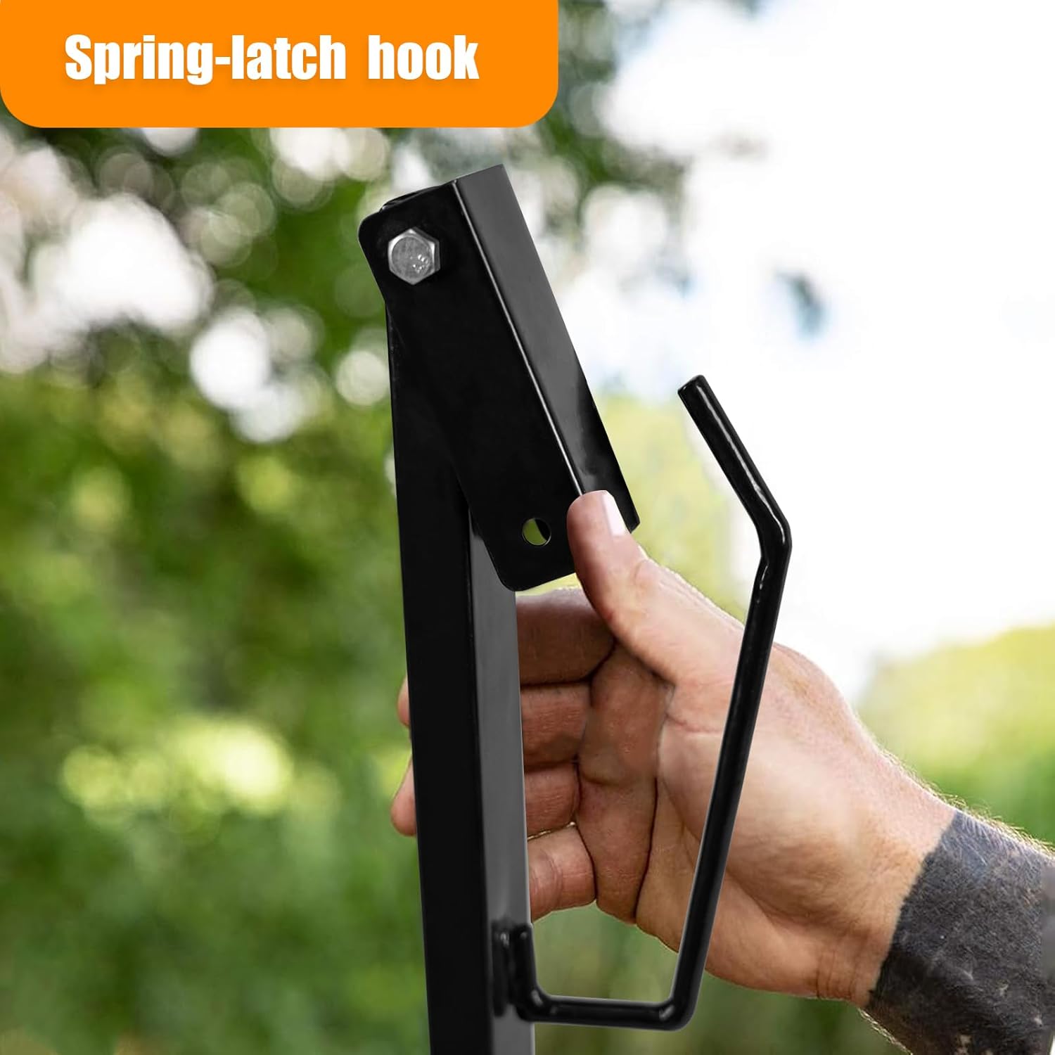 Heavy-Duty Steel Universal Leaf Backpack Blower Rack with Adjustable Holding Base Fit 22" to 26" Blowers for Landscaping Trailer Truck