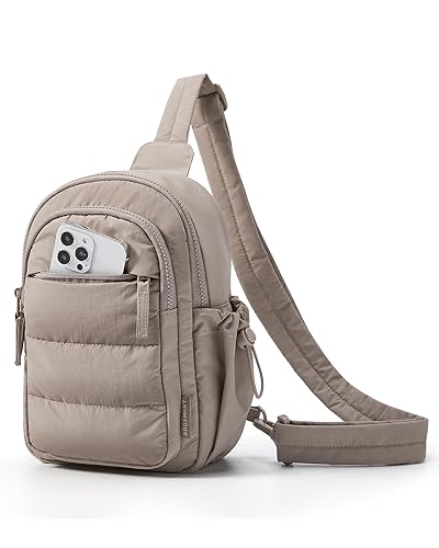 Small Sling Bag for Women, Puffer Crossbody Bag Purses Hobo