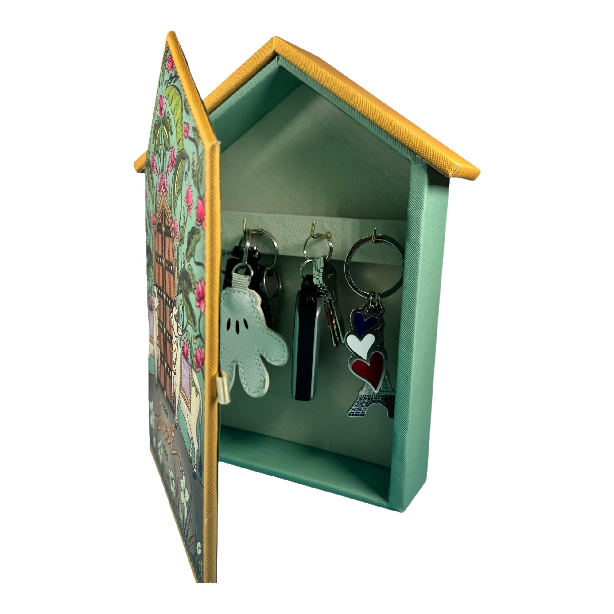 Porte-clés Pichwai motif vache indienne idée cadeau original