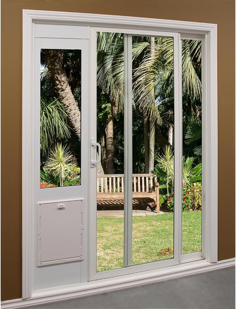 Ideal Pet Products Premium 78" FastFit Aluminum Pet Patio Door with 10.25"x15.75" AirSeal Flap