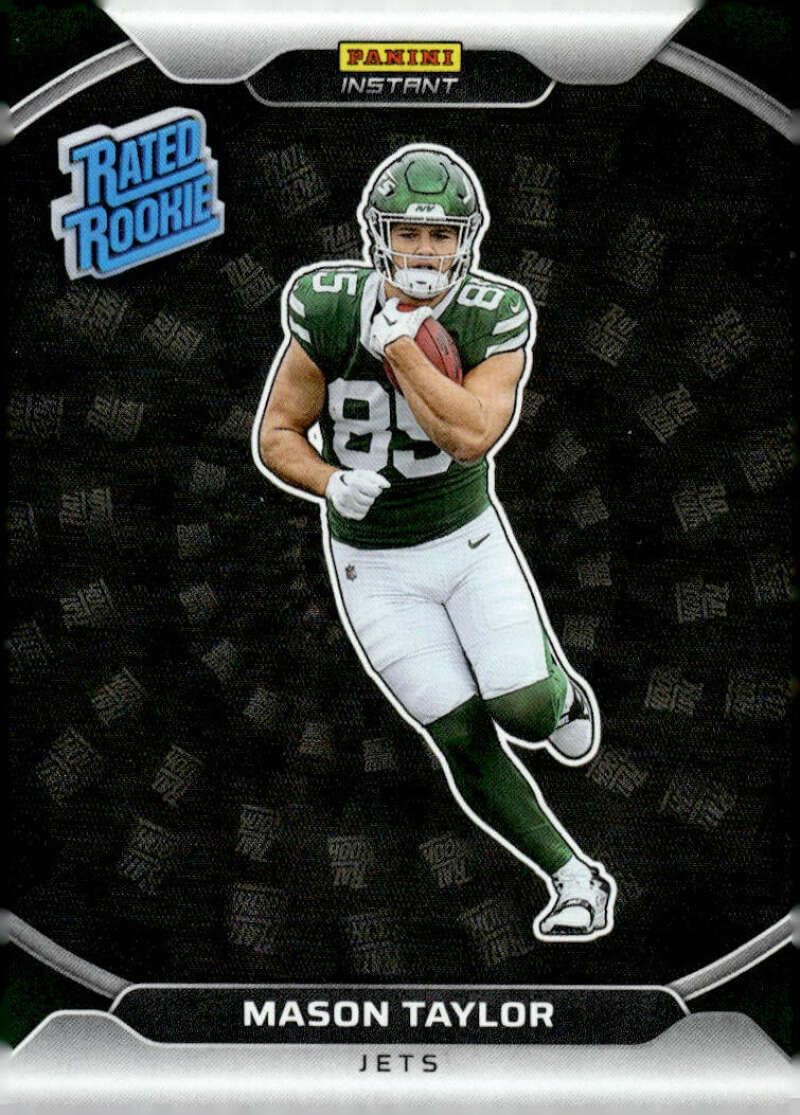 MASON TAYLOR RC 1/1 SP 2025 Panini Instant HoloFlex Black #20 ROOKIE Jets NM-MT Football One of One