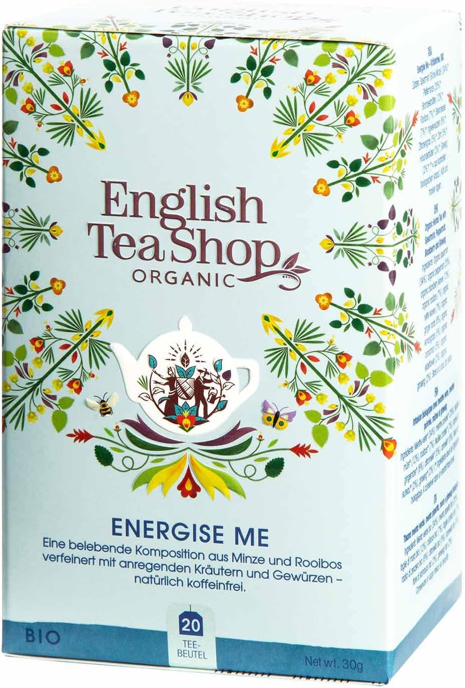 English Tea Shop - Organic Caffeine Free, Energise Me, 20 Sachet Tea Bags