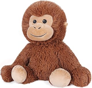 Monkey Stuffed Animals, Microwavable Stuffed Animals Lavender Scented, Monkey Plush Heating Pads for Cramps & Pain relief, Anxiety, Stress Relief, Stuffed Monkey Toy, Monkey Gifts Boys Girls