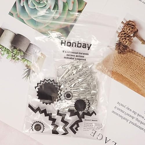 Miniatura 8 de Honbay 100 dijes de flecha de aleación de plata antigua de 1.2 pulgadas para fabricación de joyas o manualidades de bricolaje, aleación, No es una