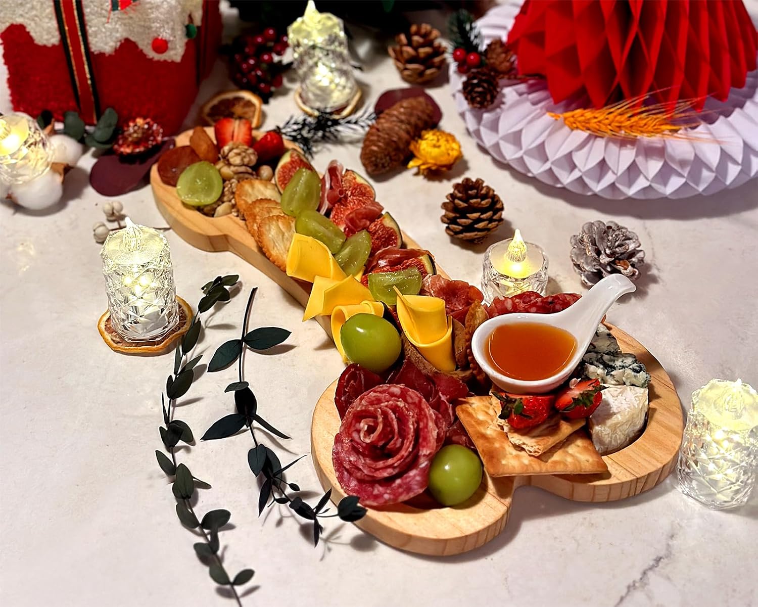 DS. DISTINCTIVE STYLE Funny Charcuterie Boards, Novelty Large Charcuterie Cheese Board, Aperitif Board Perfect for Storing Cheese, Snacks, Sausages, and Fruits