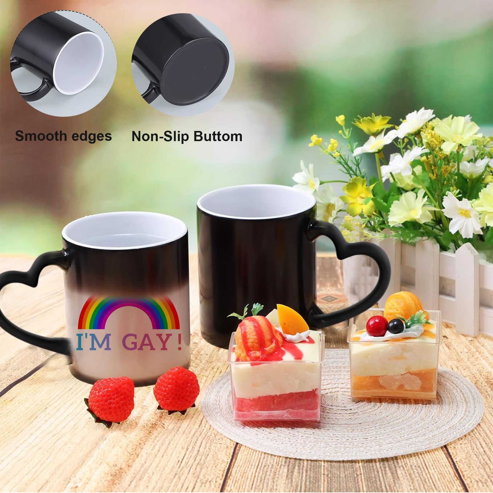 Rainbow Heat Change Mug - Message Appears as it Heats - Perfect Novelty Gag Gift, Best Funny Gifts and Pride Accessories - Image 3