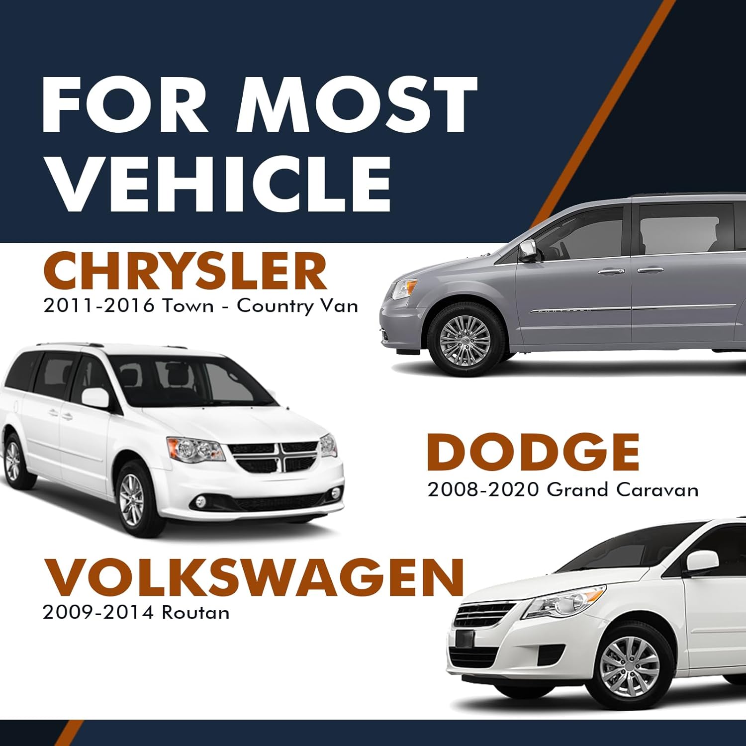 PM Auto Front-Rear Suspension Shock Strut Replacement For 2008-2020 Dodge Grand Caravan