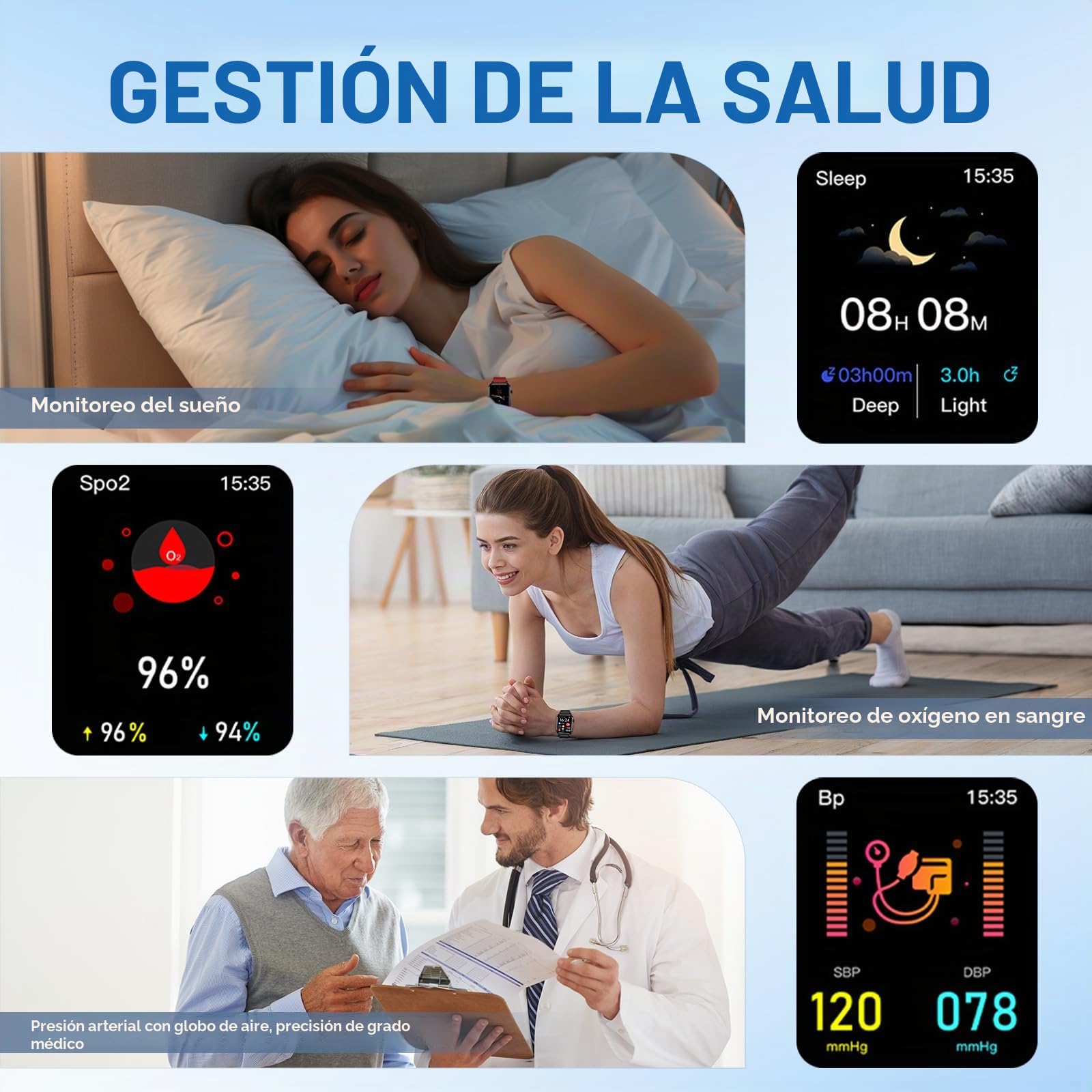 Reloj Inteligente para Hombres y Mujeres, Pantalla Retina HD de 1.92 Pulgadas, Más 100 Modos Deportivos, Más 30 Idiomas, Bluetooth 5.0BLE, Algoritmo Inteligente IA, Batería 30 Días (Rojo)