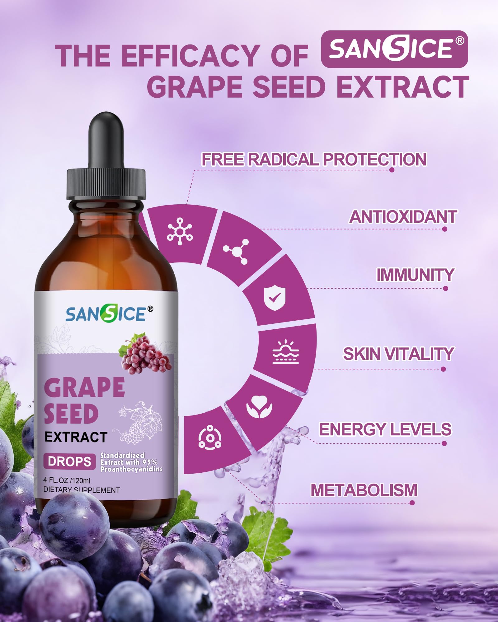 Amazon.com: Organic Grape Seed Extract Supplement, Liquid Grape
