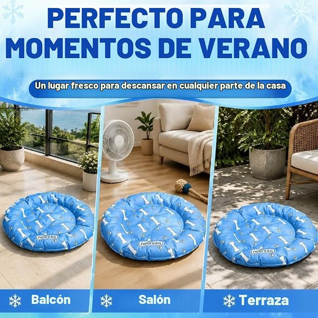 Foto 5 de 6 de Nobleza Cama de Enfriamiento para Mascotas, Almohada Autorrefrigerante para Perros y Gatos