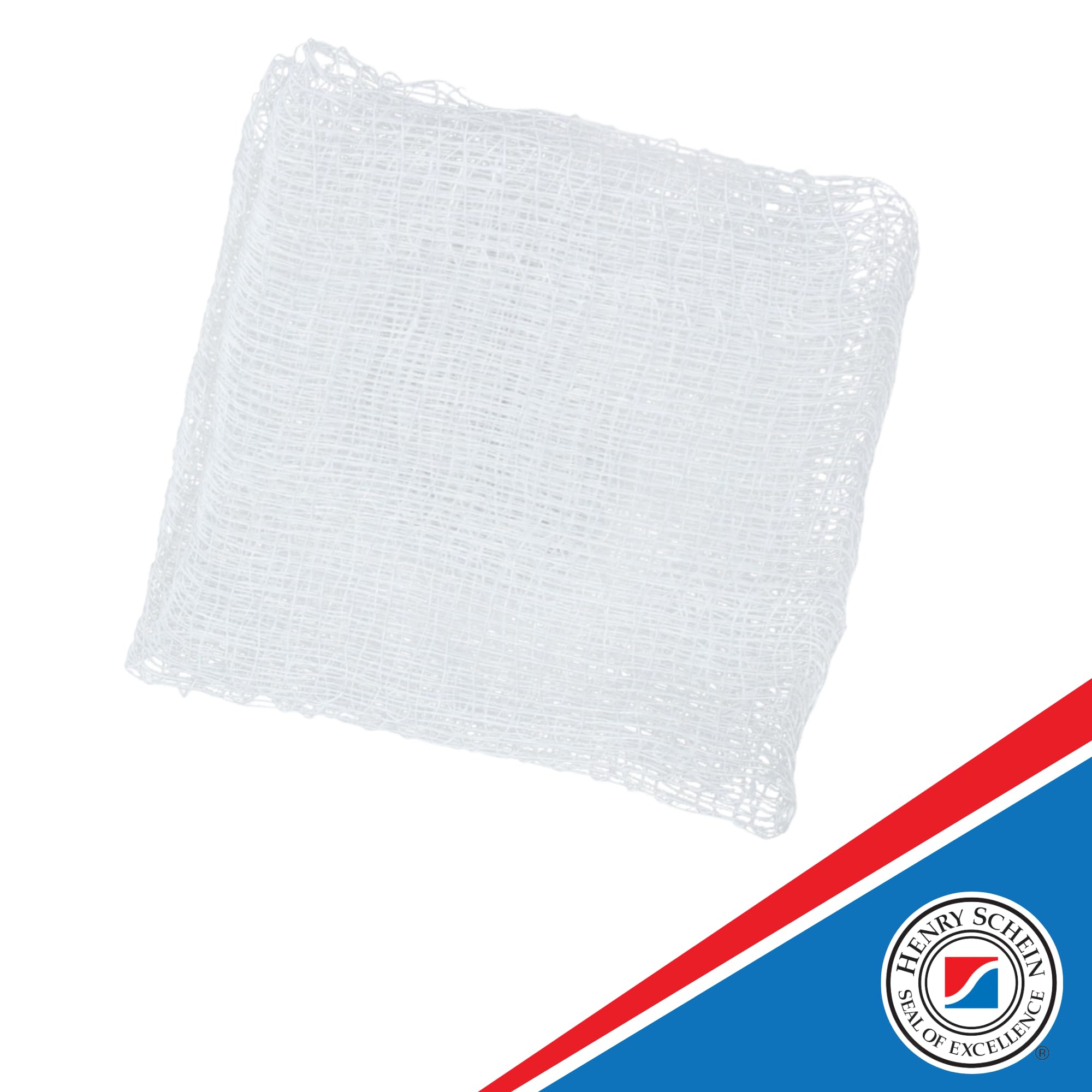 Henry Schein Esponja de gasa tejida 100% algodón de 2 x 2, 12 capas, cuadrada no estéril para apósito de heridas, almohadillas de gasa para el cuidado de heridas y botiquines de primeros auxilios en