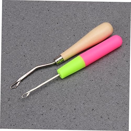 Miniatura 7 de EXCEART 2 unids herramienta de trenza, suministros de tejer, accesorios de tejer, aguja de ganchillo para cabello, juego de herramientas de